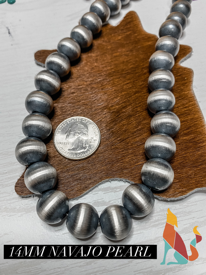 14mm Navajo Pearl Strands – The Howling Coyote
